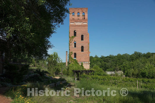 Photo- Remnants of The 1830s-vintage Glendale Mill on Lawson's Fork Creek in Spartanburg, South Carolina 1 Fine Art Photo Reproduction