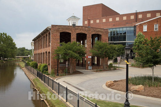 Photo- The Old Mill in Falls Park on The Reedy River in Greenville 1 Fine Art Photo Reproduction