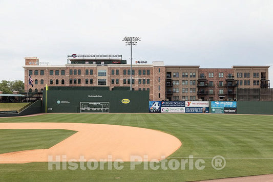 Photo- Fluor Field, a Minor-League Baseball Park in Greenville, South Carolina,and not an Ordinary one 1 Fine Art Photo Reproduction