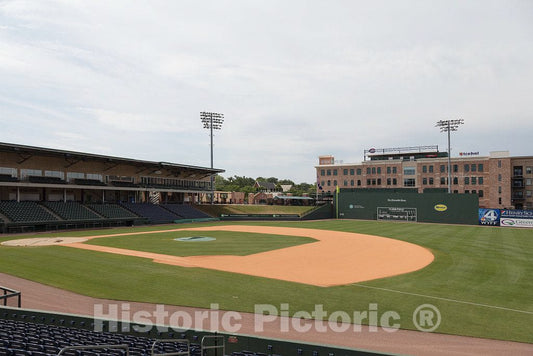 Photo- Fluor Field, a Minor-League Baseball Park in Greenville, South Carolina,and not an Ordinary one 2 Fine Art Photo Reproduction