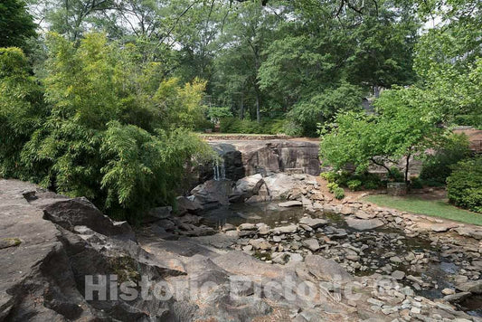 Photo- Scene at The Rock Quarry Garden in Greenville, South Carolina on The The site of a pre-Civil War Granite Quarry 3 Fine Art Photo Reproduction