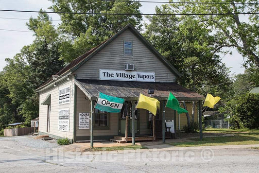 Photo - A Vape Store in Fountain Inn, South Carolina, South of Greenville- Fine Art Photo Reporduction