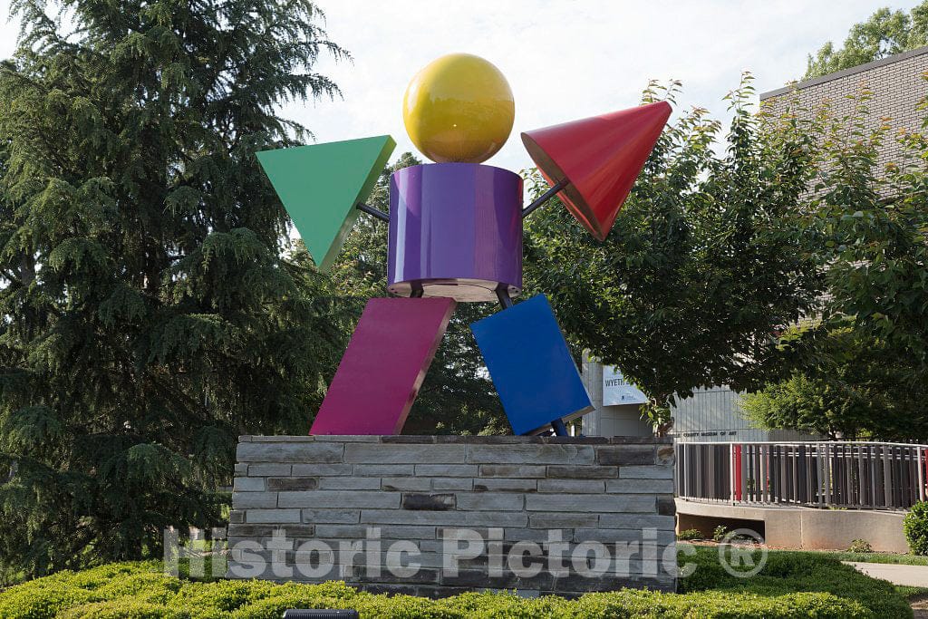 Photo - Jolly Sculpture Outside The Greenville Children's Museum, Part of The city's Heritage Green Center for Urban Enrichment- Fine Art Photo Reporduction