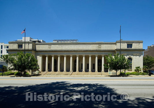 Photo - The South Carolina Supreme Court Building in Columbia, The Capital City of The State- Fine Art Photo Reporduction