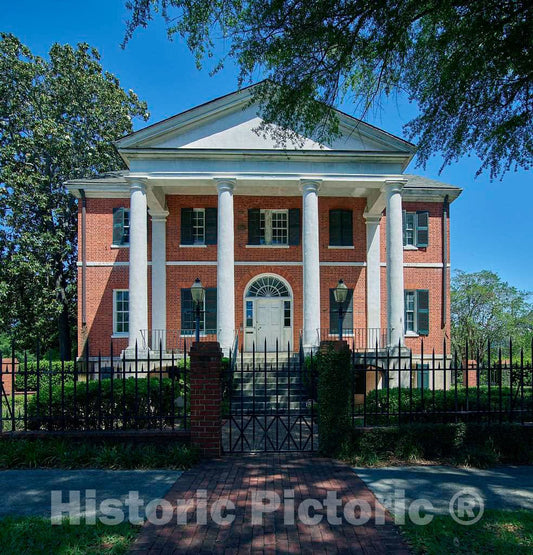 Photo - The DeBruhl-Marshall House, a Historic Home in Columbia, The Capital City of South Carolina, was Designed by Robert Mills- Fine Art Photo Reporduction