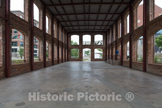 Photo - Inside The Old Mill in Falls Park on The Reedy River in Greenville, South Carolina- Fine Art Photo Reporduction