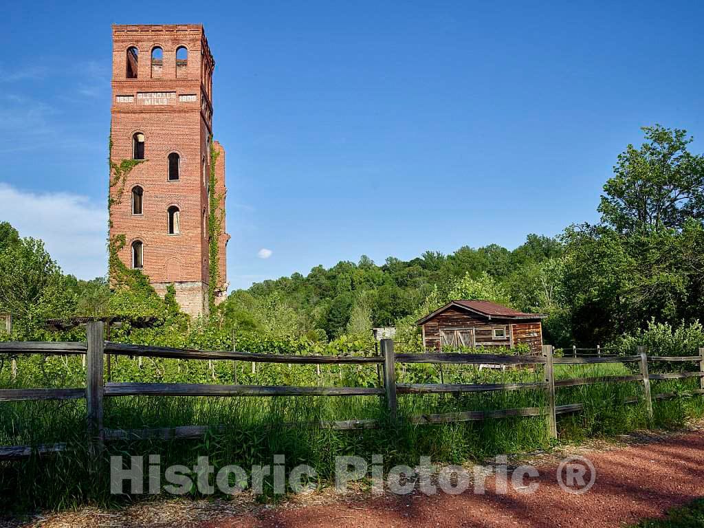 Photo- Remnants of the 1830s-vintage Glendale Mill on Lawson's Fork Creek in Spartanburg, South Carolina 3 Fine Art Photo Reproduction