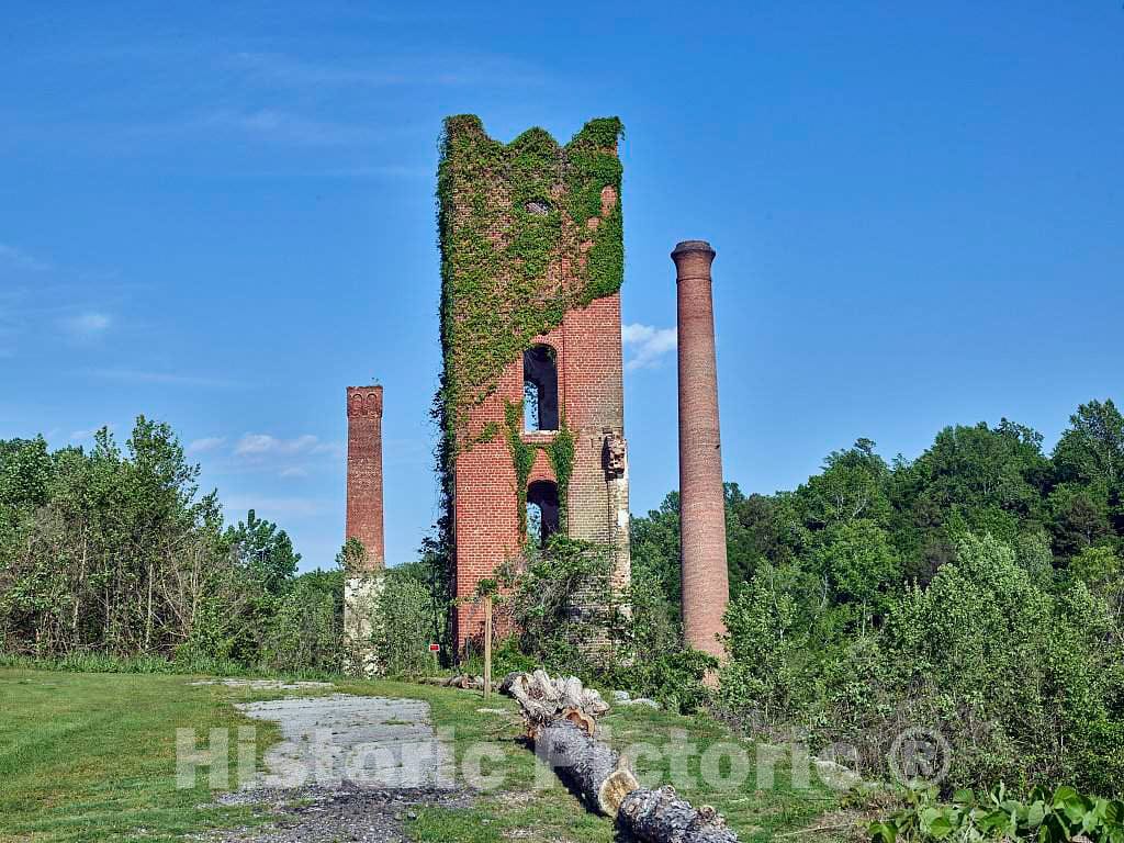 Photo- Remnants of The 1830s-vintage Glendale Mill on Lawson's Fork Creek in Spartanburg, South Carolina 4 Fine Art Photo Reproduction