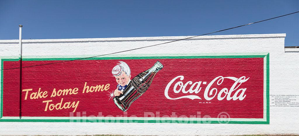 Photo - Coca-Cola Sign, Originally Placed About 1942 in Newberry, South Carolina. It has Been repainted Several Times Since 1999, Most Recently in 2016 by David, Ralph