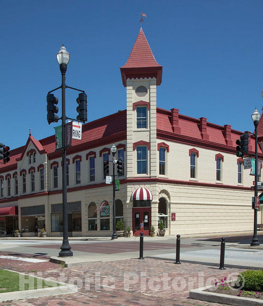Photo - Block of Downtown Shops in Newberry, South Carolina- Fine Art Photo Reporduction