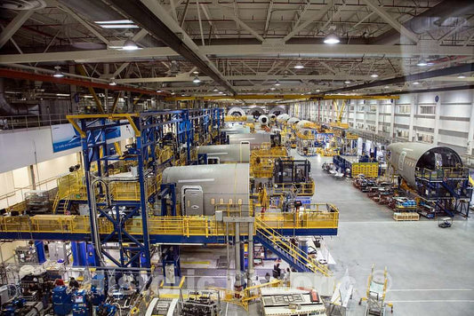 Photo- Facilities at Boeing South Carolina, an Assembly site for Boeing's Commercial Airplanes Division in North Charleston, South Carolina 4 Fine Art Photo Reproduction