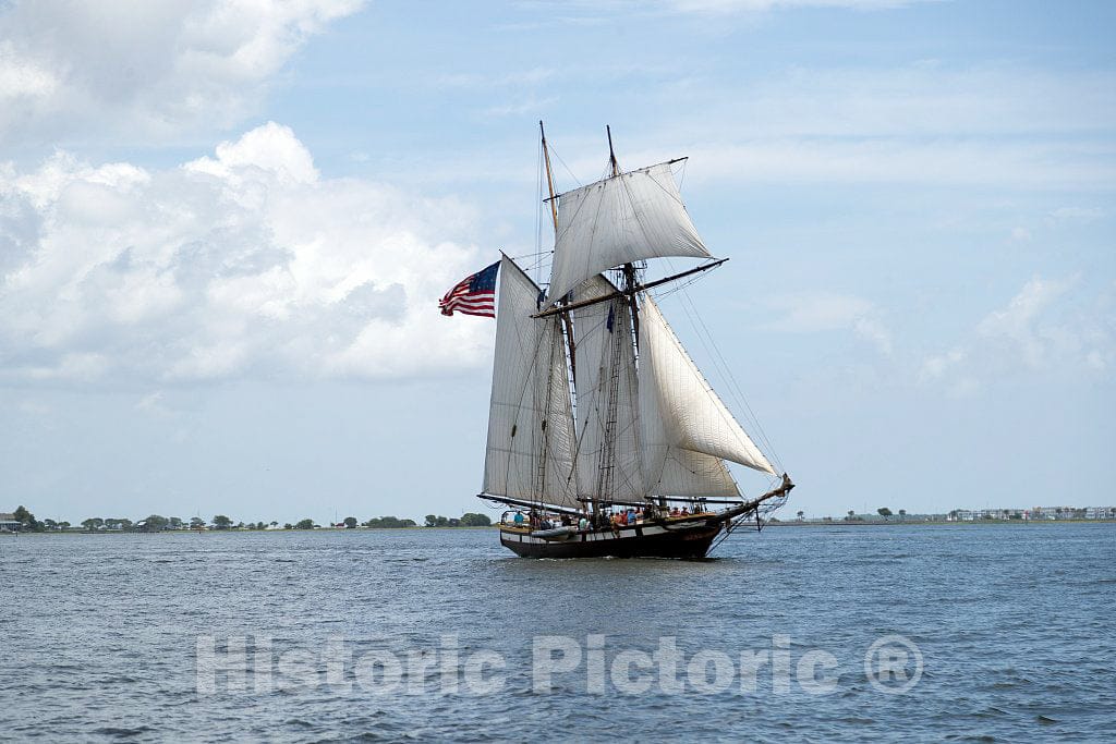 Photo- The Pride of Baltimore II, one of The Ships Passing by in Charleston Harbor at Tall Ships Charleston, a Festival That Included The Parade of Classic Sailing Ships 1