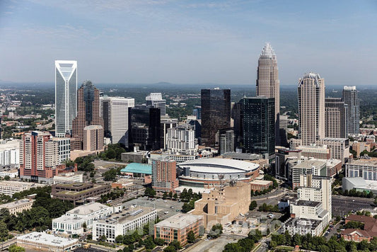 Photo- Aerial View of Downtown Charlotte, North Carolina 4 Fine Art Photo Reproduction