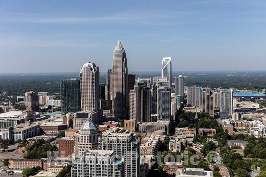 Photo- Aerial View of Downtown Charlotte, North Carolina 7 Fine Art Photo Reproduction