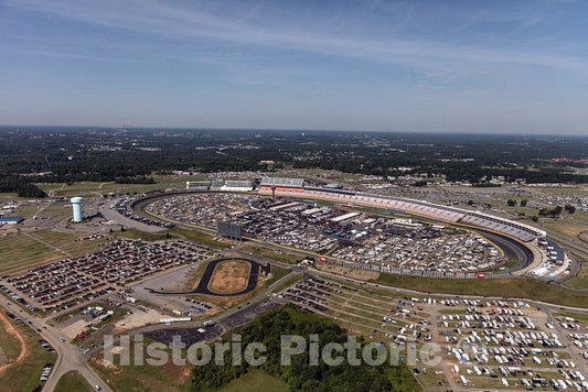 Photo- Aerial view of the Charlotte Motor Speedway in Concord, a northern suburb of Charlotte, North Carolina 3 Fine Art Photo Reproduction