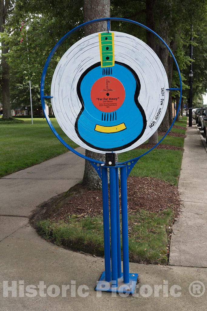 Photo- A Number of Famous Country-Music Artists Called, or Call, Shelby, North Carolina, Home, so The Town has Remembered Them with a Number of Public-Art installations 2