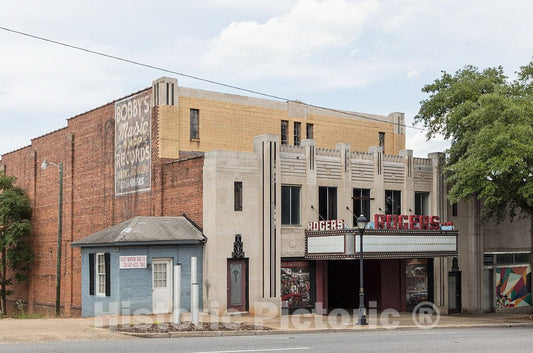 Photo - The 1936 Art Deco-Style Rogers Theater in Shelby, North Carolina, is a Landmark Peformance-Arts Center and Ballroom That, According to its Owners