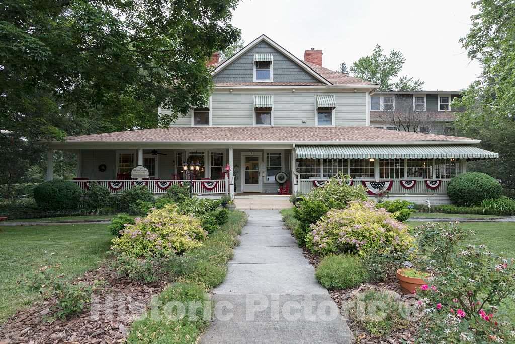 Photo - The Red Rocker Inn, a Restored 1896 Victorian Home and inn is Now a Bed-and-Breakfast inn, in Black Mountain, North Carolina- Fine Art Photo Reporduction