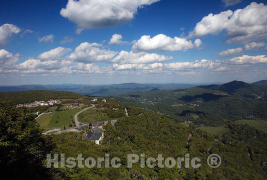 Photo- View of the Blue Ridge Mountains from the town of Beech Mountain, at 5,506 feet altitude, which is the highest town east of the Rocky Mountains 2 Fine Art Photo Reproduction