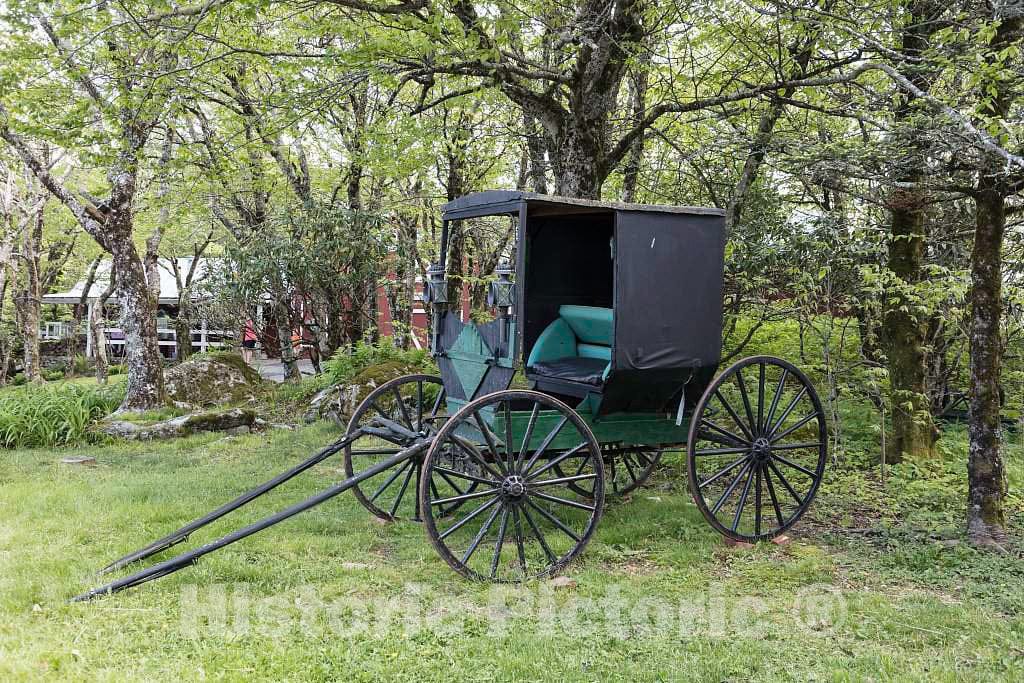 Photo - Carriage Along The Yellow Brick Road at The Land of Oz, an Unusual Theme Park at Beech Mountain, North Carolina- Fine Art Photo Reporduction