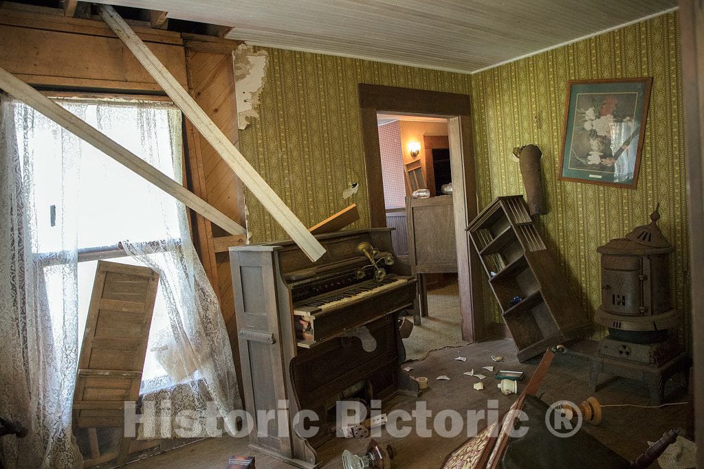 Photo- Inside Dorothy's house, post tornado, at the Land of Oz, an unusual theme park at Beech Mountain, North Carolina 6 Fine Art Photo Reproduction
