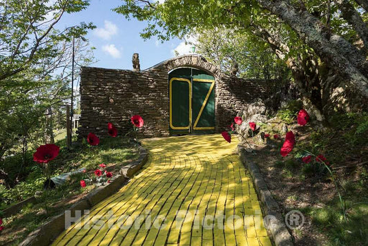 Photo - Exit from The Yellow Brick Road at The Land of Oz, an Unusual Theme Park at Beech Mountain, North Carolina- Fine Art Photo Reporduction
