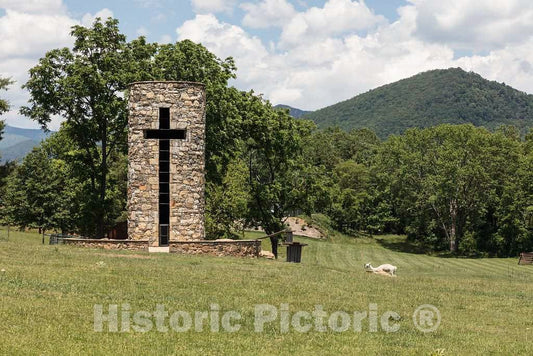 Photo - Spiritual silo at Camp Rockmont, a Christian Summer Camp for Boys Near Swannanoa, North Carolina- Fine Art Photo Reporduction