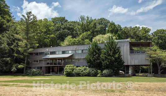 Photo - A Bauhaus-Style Building Known Locally as The Ship at The Lake Eden Events and Lodging Center in Black Mountain, North Carolina- Fine Art Photo Reporduction