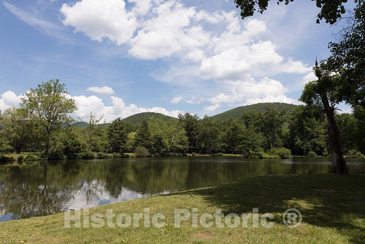 Photo - View of The Lake at The Lake Eden Events and Lodging Center in Black Mountain, North Carolina- Fine Art Photo Reporduction