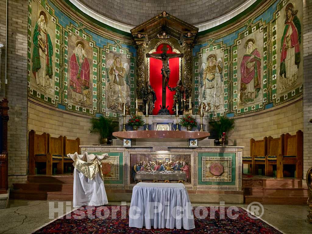 Photo - Altar at The Catholic Basilica of St. Lawrence in Asheville, North Carolina- Fine Art Photo Reporduction