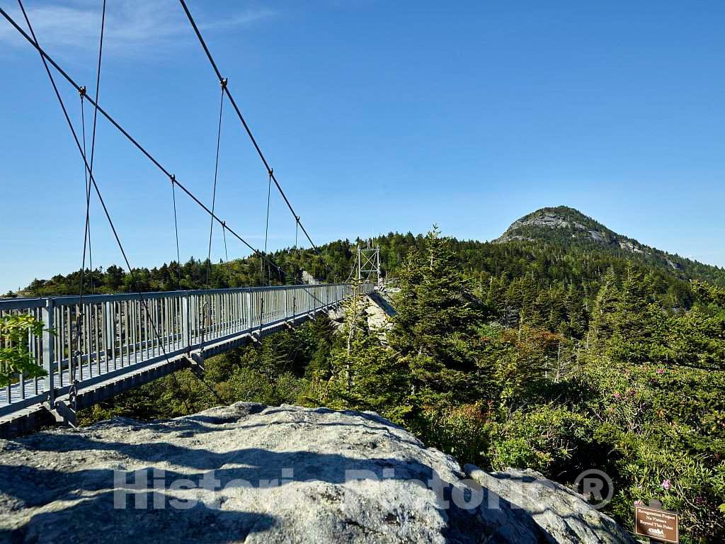 Photo - America's Highest Swinging Bridge, at Grandfather Mountain in North Carolina- Fine Art Photo Reporduction