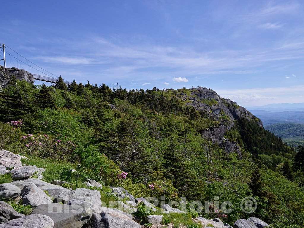 Photo- Scene atop Grandfather Mountain, a mountain, non-profit attraction, and North Carolina state park near Linville, North Carolina 2 Fine Art Photo Reproduction