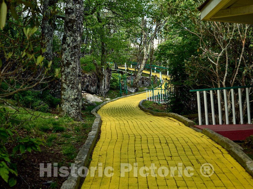 Photo - The Yellow Brick Road at The Land of Oz, an Unusual Theme Park at Beech Mountain, North Carolina- Fine Art Photo Reporduction