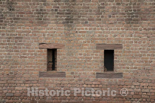 Photo - Detail of Fort James Jackson, Usually Called Old Fort Jackson, is a Restored 19th-Century Fort Located on The Savannah River, Two Miles East Savannah, Georgia
