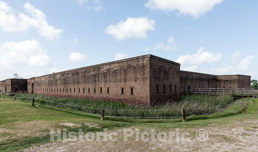 Photo- Fort James Jackson, Usually Called Old Fort Jackson, is a Restored 19th-Century Fort Located on The Savannah River, Two Miles East Savannah, Georgia 2 Fine Art Photo