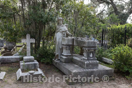 Photo- Gravesites at Bonaventure Cemetery in Savannah, Georgia 3 Fine Art Photo Reproduction
