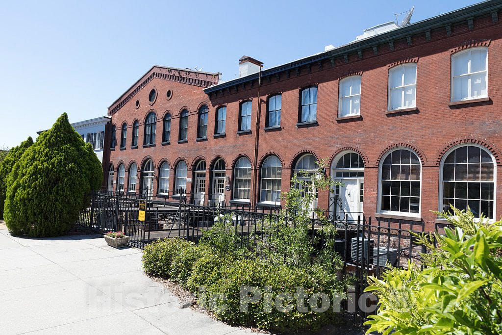 Photo- Old Factors' Row Cotton Warehouses and Offices of Cotton Factors, or Brokers on The Savannah, Georgia, Waterfront 3 Fine Art Photo Reproduction