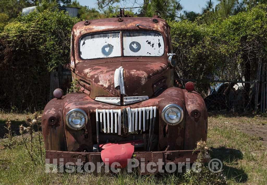 Photo- Somebody's Having Some Fun at The House of Rust auto-Parts Store in Waycross, Georgia 2 Fine Art Photo Reproduction