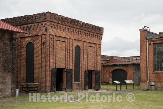 Photo - Buildings at The Georgia State Railroad Museum on The Grounds of The Old Central of Georgia Railway Savannah Shops and Terminal Facilities in Savannah, Georgia
