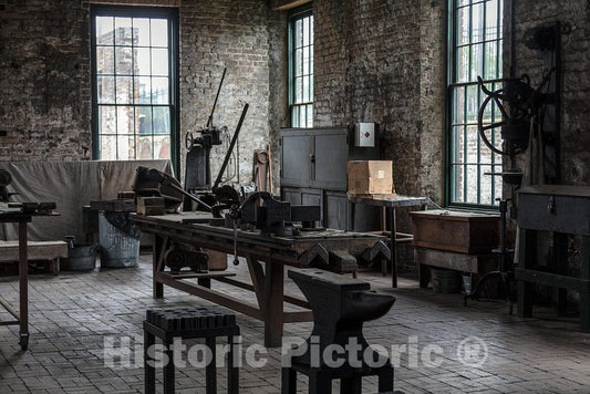 Photo - Shop at the Georgia State Railroad Museum on the grounds of the old Central of Georgia Railway Savannah Shops and Terminal facilities in Savannah, Georgia