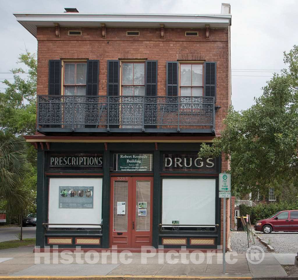Photo - The Robert Kennedy Building in Savannah, Georgia, Built in 1890 for Savannah Harbormaster Robert Kennedy- Fine Art Photo Reporduction