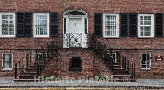 Photo- The Historic Davenport House in Savannah, Georgia, Once Photoed in 1939 by Photoer Frances Benjamin Johnston as Part of a Carnegie Grant Study of The South 2