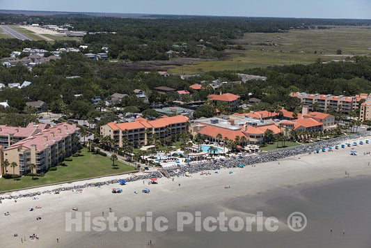 Photo - Area View of The Resort Area on St. Simons Island, Georgia- Fine Art Photo Reporduction
