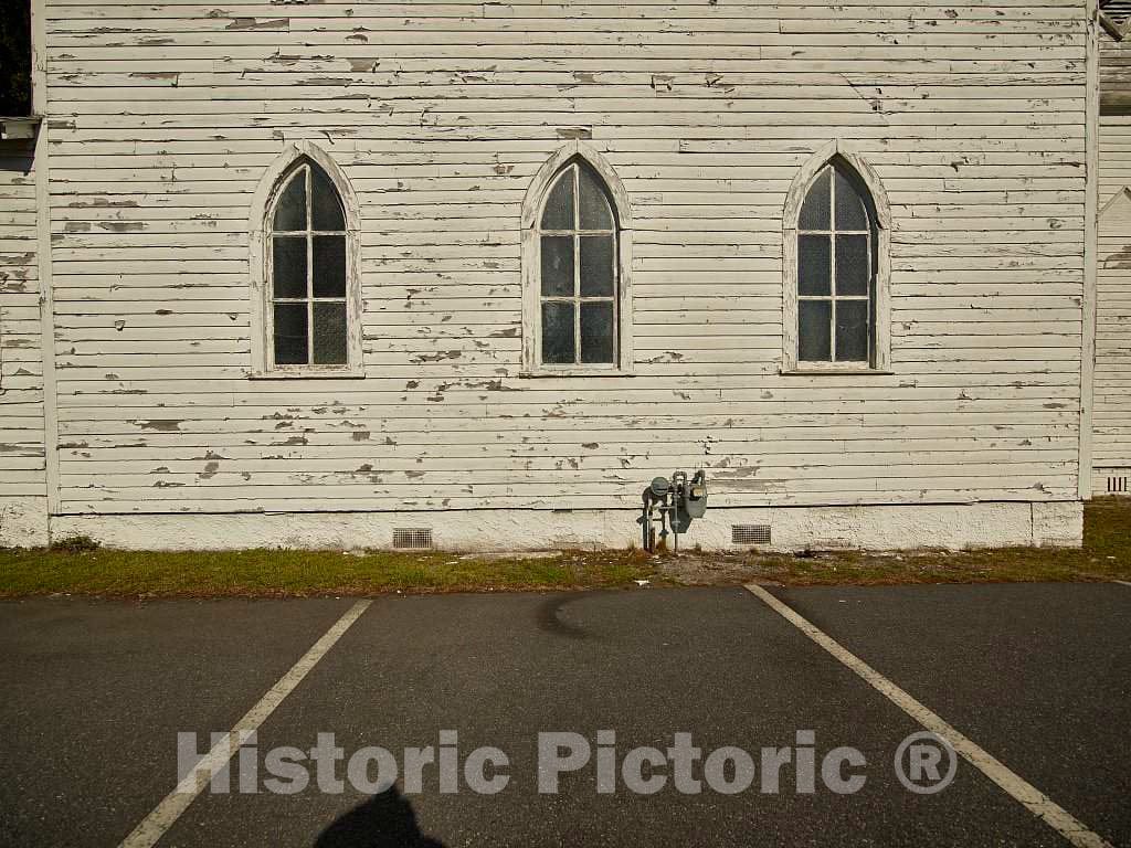 Photo - Detail of The First African Baptist Church in Waycross, Georgia- Fine Art Photo Reporduction