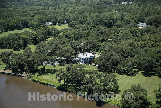 Photo- Aerial View of The Ford Plantation in Richmond Hill, Georgia, South of Savannah 2 Fine Art Photo Reproduction