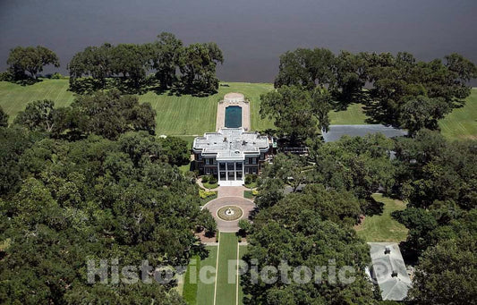 Photo- Aerial View of The Ford Plantation in Richmond Hill, Georgia, South of Savannah 4 Fine Art Photo Reproduction