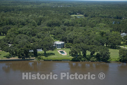 Photo- Aerial View of The Ford Plantation in Richmond Hill, Georgia, South of Savannah 5 Fine Art Photo Reproduction