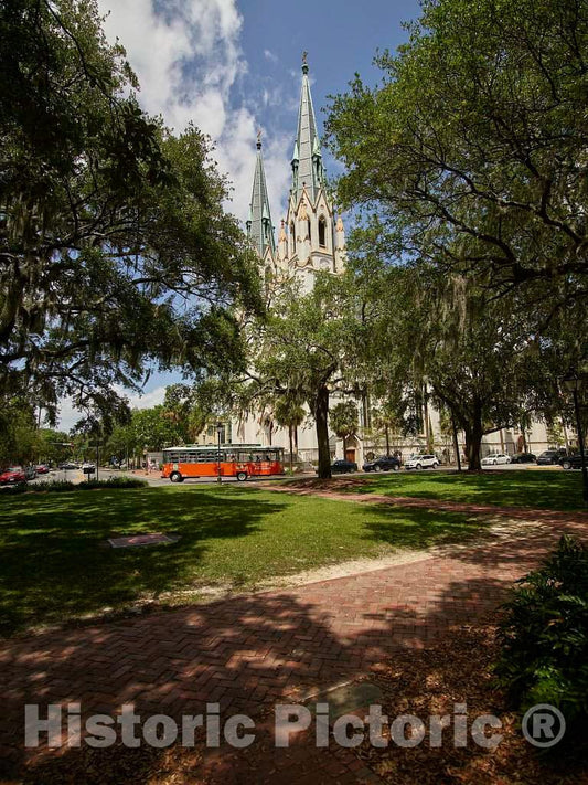 Photo - The Cathedral of St. John The Baptist, The Roman Catholic Cathedral of Savannah, Georgia- Fine Art Photo Reporduction
