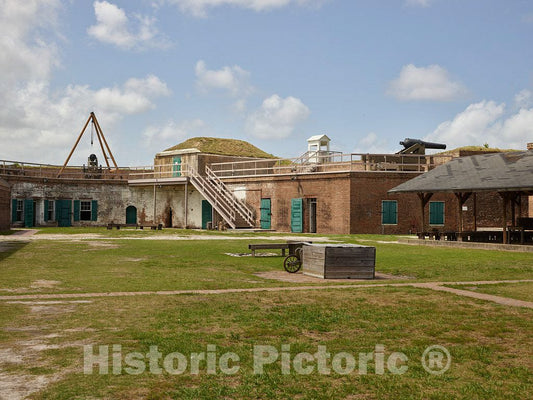 Photo- Fort James Jackson, usually called Old Fort Jackson, is a restored 19th-century fort located on the Savannah River, two miles east Savannah, Georgia 3 Fine Art Photo