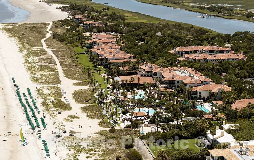 Photo- an Aerial View of Sea Island, a privately Owned, Wealthy Enclave in Glynn County, Georgia 8 Fine Art Photo Reproduction